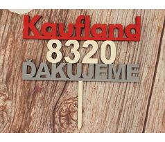 Zápich Kaufland - ďakujeme