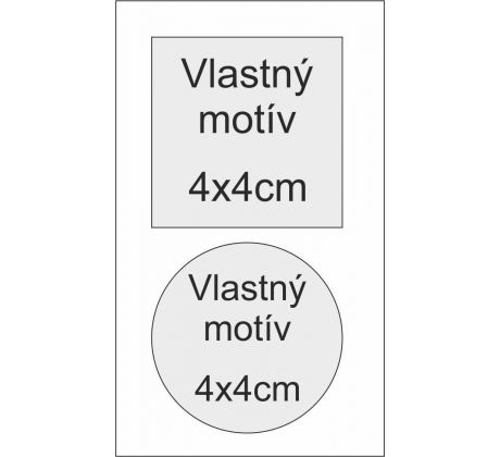Vlastný motív - Nálepka (4x4cm)