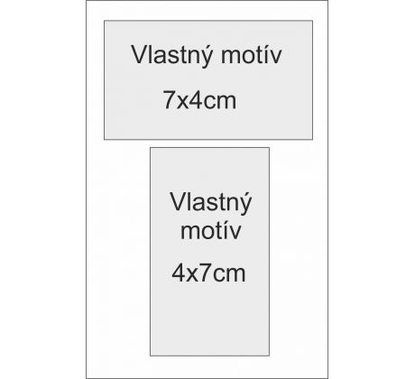 Vlastný motív - Nálepka  na výslužky (7x4cm)