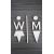 Piktogramy WC muži - ženy 3